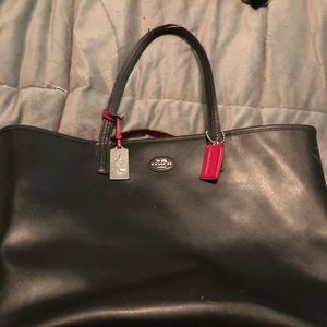 Coach saffiano large leather tote